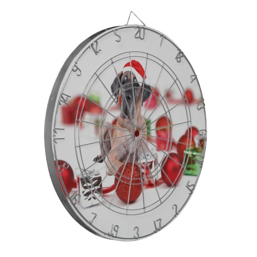 偉大なダン犬とクリスマスオーナメントの贈り物 ダーツボード (正面左)