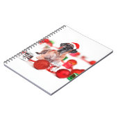 偉大なダン犬とクリスマスオーナメントの贈り物 ノートブック (左側)