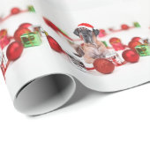 偉大なダン犬とクリスマスオーナメントの贈り物 ラッピングペーパー (ロールコーナー)