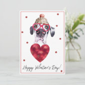偉大なダン犬の恋人のバレンタインギフト シーズンカード (スタンド正面)