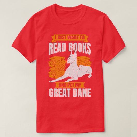 偉大なデーンのドイツのマスティフ犬の愛読者の贈り物 Tシャツ (デザイン正面)