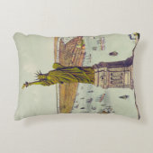 偉大なバルソルディ像、自由の女神像 アクセントクッション (正面)