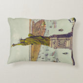 偉大なバルソルディ像、自由の女神像 アクセントクッション (裏面)