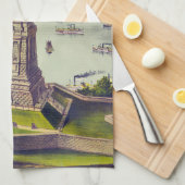 偉大なバルソルディ像、自由の女神像 キッチンタオル (四つ折り)