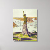 偉大なバルソルディ像、自由の女神像 キャンバスプリント (正面)