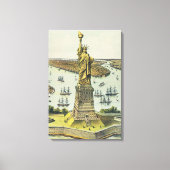 偉大なバルソルディ像、自由の女神像 キャンバスプリント (正面)