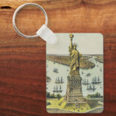 偉大なバルソルディ像、自由の女神像 キーホルダー (正面)