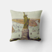 偉大なバルソルディ像、自由の女神像 クッション (裏面)