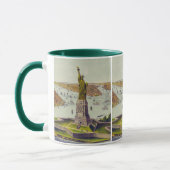 偉大なバルソルディ像、自由の女神像 マグカップ (左)