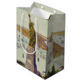 偉大なバルソルディ像、自由の女神像 ミディアムペーパーバッグ (裏面アングル)