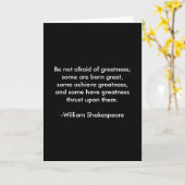 「偉大な人物とは、偉大な欠陥を持った人物である。」 カード (黄色い花)