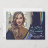 偉大な写真のモダン卒業に向けて 招待状 (正面)