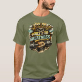 偉大な力を引き出すパワーリフトTシャツ Tシャツ (正面)