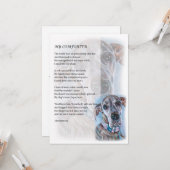 偉大な愛犬のギフトのグリーティングカード カード (正面/裏面インサイチュ)