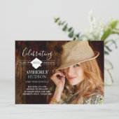 偉大な成果の卒業写真発表 招待状 (スタンド正面)