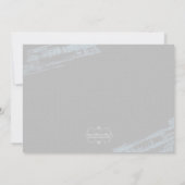 偉大な成果の卒業写真発表 招待状 (裏面)