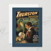 偉大な魔術師サーストン 髑髏の魔術所持 ポストカード (正面/裏面)