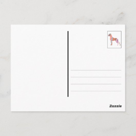 偉大なDaneのdogdaysはがき ポストカード (裏面)