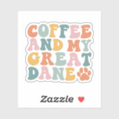 偉大なDaneコーヒー愛好家、偉大なDane所有者 シール (シート)