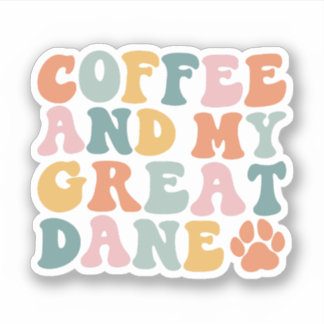 偉大なDaneコーヒー愛好家、偉大なDane所有者 シール