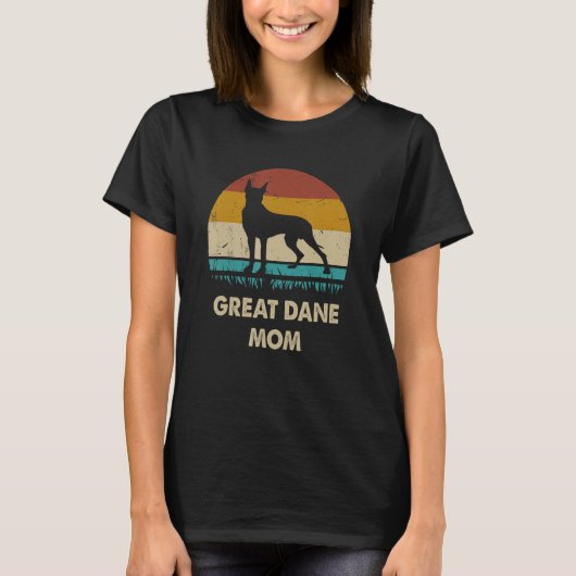 偉大なDaneママ犬の女性のための偉大なDane所有者 Tシャツ (正面)