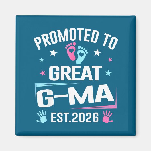 偉大なG-maに昇格 2026年出産予定 発表 マグネット (正面)