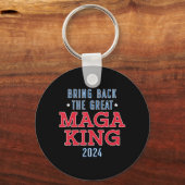 偉大なMAGAの王を戻せ 楽しいウルタ マガ デジ キーホルダー (正面)