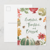 偉大、感謝、賛美収穫 シーズンポストカード (正面/裏面)