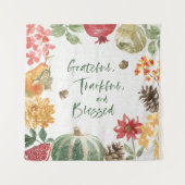 偉大、感謝、賛美収穫 タペストリー (正面(横))