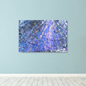 偏光で見たコレステロール結晶2 キャンバスプリント (インサイチュ (ウッドフロア))