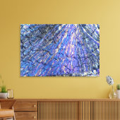 偏光で見たコレステロール結晶2 キャンバスプリント (インサイチュ (リビング))