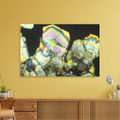 偏光で見た糖結晶2 キャンバスプリント (インサイチュ (リビング))