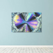 偏光で見られるサリチル酸結晶 キャンバスプリント (インサイチュ (ウッドフロア))