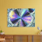 偏光で見られるサリチル酸結晶 キャンバスプリント (インサイチュ (リビング))