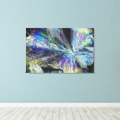 偏光中のクエン酸結晶 キャンバスプリント (インサイチュ (ウッドフロア))