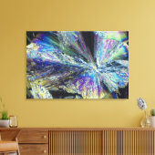 偏光中のクエン酸結晶 キャンバスプリント (インサイチュ (リビング))