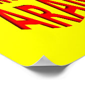 偏執的なおもしろいポスター記号 ポスター (角)