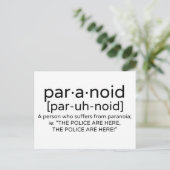 偏執的な定義 ポストカード (スタンド正面)