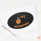 偏心 楕円形シール (封筒)