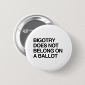 偏見は投票用紙に載っていない 缶バッジ (正面&裏面)