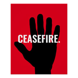 停戦ストップ赤白アンチ戦 ポスター