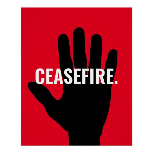 停戦ストップ赤白アンチ戦 ポスター (正面)