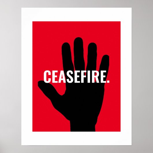 停戦ストップ赤白アンチ戦 ポスター (正面)