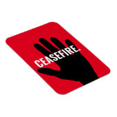 停戦ストップ赤白アンチ戦 マグネット (右側)