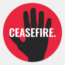 停戦レッド白黒手はっきりしたカスタム文字