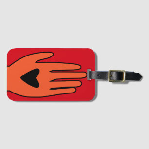 停戦now handパレスティナのグラフィックデザイン ラゲッジタグ