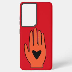 停戦now handパレスティナのグラフィックデザイン samsung galaxy s21+ケース