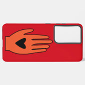 停戦now handパレスティナのグラフィックデザイン samsung galaxyケース (裏面横)