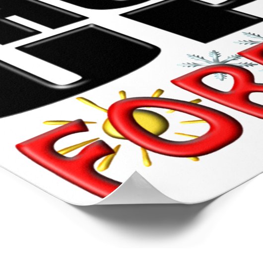 停止して予測（天気） ポスター (角)