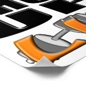 停止して持ち上げる(バー・ベル) ポスター (角)